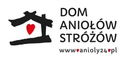 Zdjęcie z logotypem Domu Aniołów Stróżów